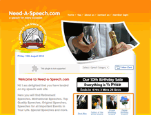 Tablet Screenshot of need-a-speech.com